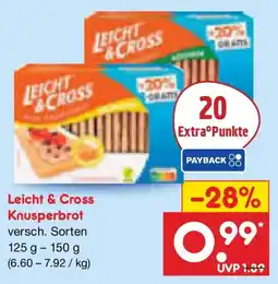 Netto Marken-Discount Leicht & Cross Knusperbrot Angebot