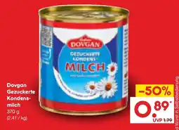 Netto Marken-Discount Dovgan Gezuckerte Kondensmilch Angebot