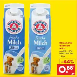 Netto Marken-Discount Bärenmarke die frische Milch Angebot