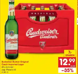 Netto Marken-Discount Budweiser Budvar Original Czech Imported Lager Angebot