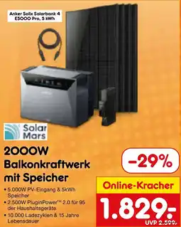 Netto Marken-Discount 2000W Balkonkraftwerk mit Speicher Angebot
