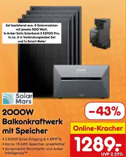 Netto Marken-Discount Solar Mars Balkonkraftwerk mit Speicher Angebot