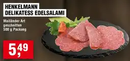 EDEKA Foodservice Henkelmann Delikatess Edelsalami Angebot