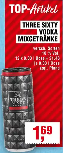 EDEKA Foodservice Three sixty vodka mixgetränke Angebot
