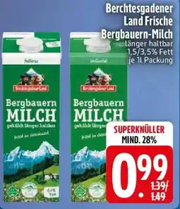 Edeka Berchtesgadener Land Bergbauern-Milch Angebot