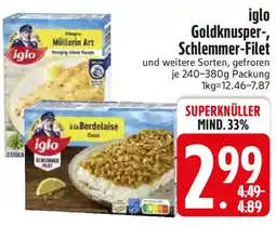 Edeka iglo Goldknusper-Schlemmer-Filet Angebot