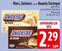 Edeka Mars, Snickers oder Bounty Eisriegel Angebot