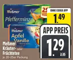 Edeka Meßmer Kräuter- oder Früchtetee Angebot