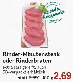 Edeka Rinder-Minutensteak oder Rinderbraten Angebot