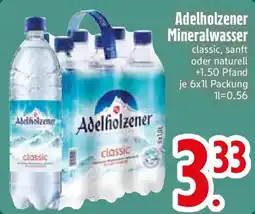 Edeka Adelholzener Mineralwasser Angebot