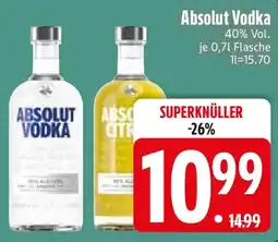 Edeka Absolut Vodka Angebot