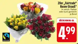Edeka 20er "Fairtrade" Rosen-Strauß Angebot