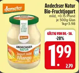 Edeka Andechser Natur Bio-Fruchtjogurt Angebot