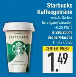 E-Center Starbucks Kaffeegetränk Angebot
