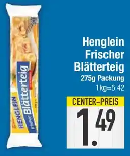 E-Center Henglein Frischer Blätterteig Angebot