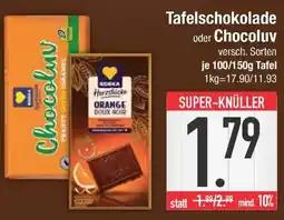 E-Center Tafelschokolade oder Chocoluv Angebot