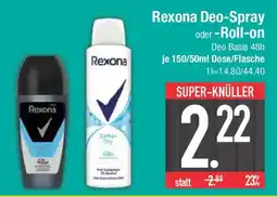 E-Center Rexona Deo-Spray oder -Roll-on Angebot
