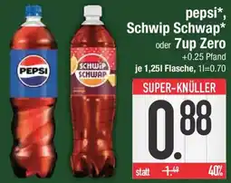 E-Center pepsi Schwip Schwap oder 7up Zero Angebot