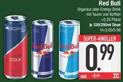 E-Center Red Bull Organics oder Energy Drink Angebot
