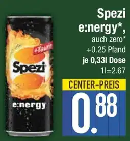 E-Center Spezi e:nergy Angebot