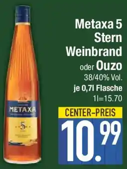 E-Center Metaxa 5 Stern Weinbrand oder Ouzo Angebot