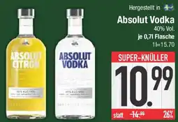 E-Center Absolut Vodka Angebot