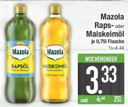 E-Center Mazola Raps- oder Maiskeimöl Angebot