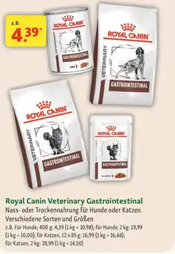 Fressnapf Royal Canin Veterinary Gastrointestinal Angebot