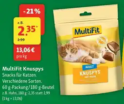 Fressnapf MultiFit Knuspys Angebot