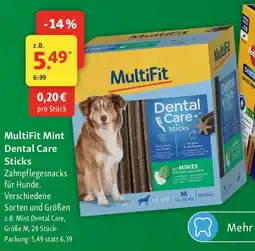 Fressnapf MultiFit Mint Dental Care Sticks Angebot