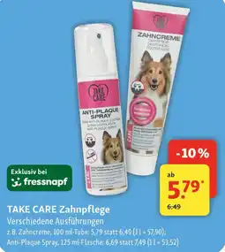 Fressnapf TAKE CARE Zahnpflege Angebot