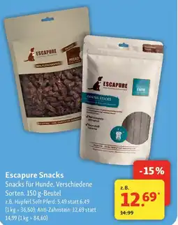 Fressnapf Escapure Snacks Angebot