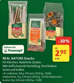Fressnapf REAL NATURE Snacks Angebot