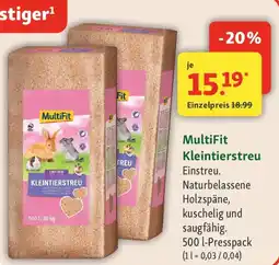 Fressnapf MultiFit Kleintierstreu Angebot