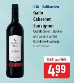 Famila Nord Ost Gallo Cabernet Sauvignon Angebot