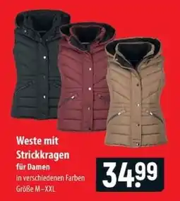 Famila Nord Ost Weste mit Strickkragen für Damen Angebot