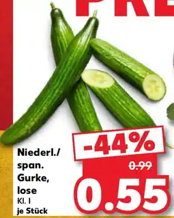 Kaufland Niederl./span. Gurke, lose Angebot