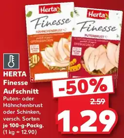Kaufland HERTA Finesse Aufschnitt Angebot