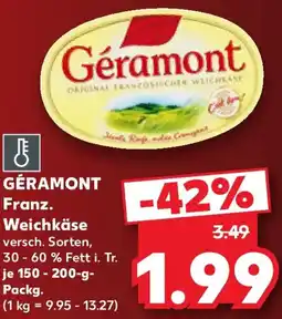 Kaufland GÉRAMONT Franz. Weichkäse Angebot