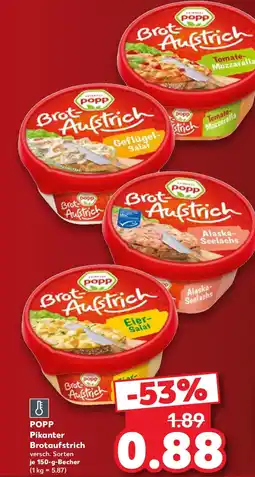 Kaufland POPP BrotAufstrich Angebot