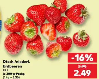 Kaufland Dtsch./niederl. Erdbeeren Angebot