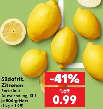 Kaufland Südafrik. Zitronen Angebot