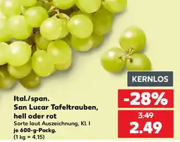 Kaufland San Lucar Tafeltrauben Angebot