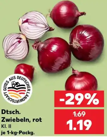 Kaufland Dtsch. Zwiebeln, rot Angebot