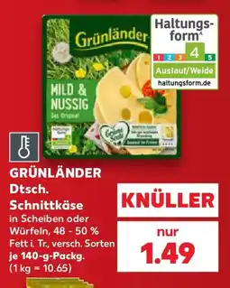 Kaufland GRÜNLÄNDER Schnittkäse Angebot