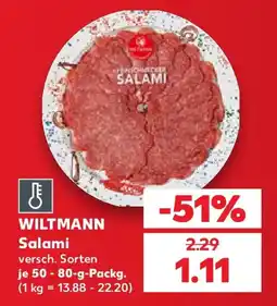 Kaufland WILTMANN Salami Angebot