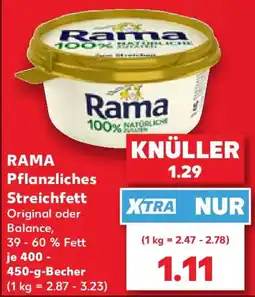 Kaufland Rama Pflanzliches Streichfett Angebot