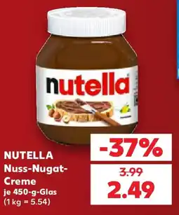 Kaufland NUTELLA Nuss-Nugat-Creme Angebot