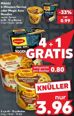 Kaufland MAGGI 5-Minuten-Terrine oder Magic Asia Noodles Angebot