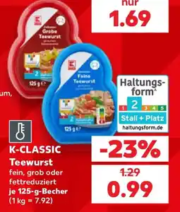 Kaufland K-CLASSIC Teewurst Angebot